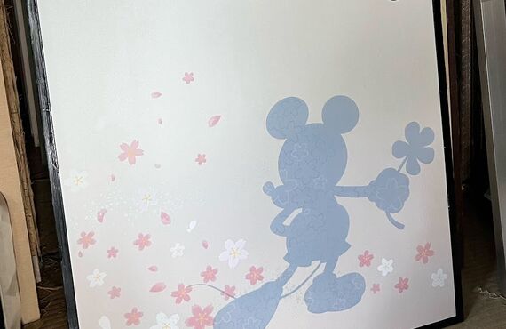 ミッキーマウスのふすま柄でとってもかわいい部屋に｜尼崎、時友畳商店